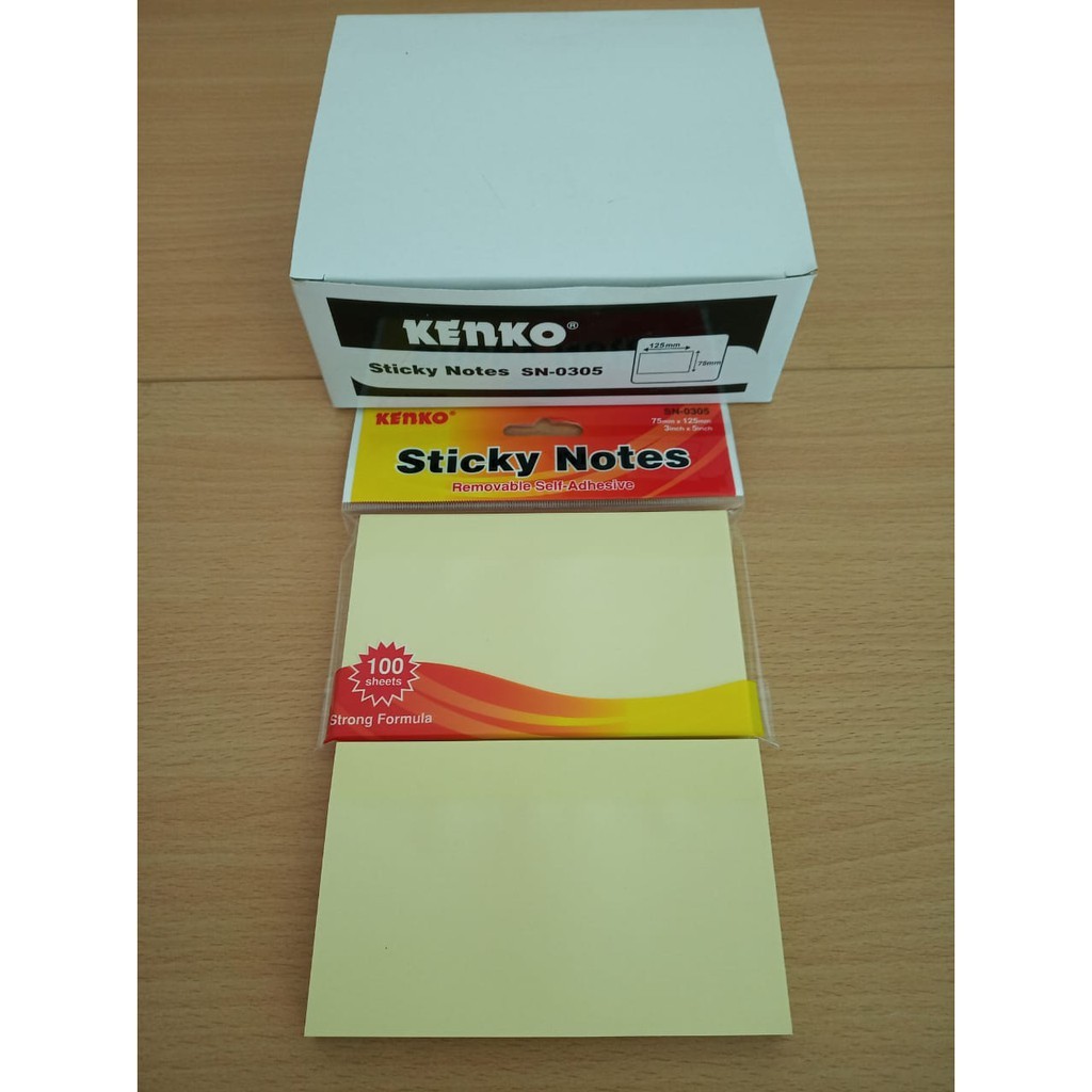 

STICKY NOTE SN-0305 / KERTAS MEMO ( 100 Lembar ) - 1 PAD / KENKO