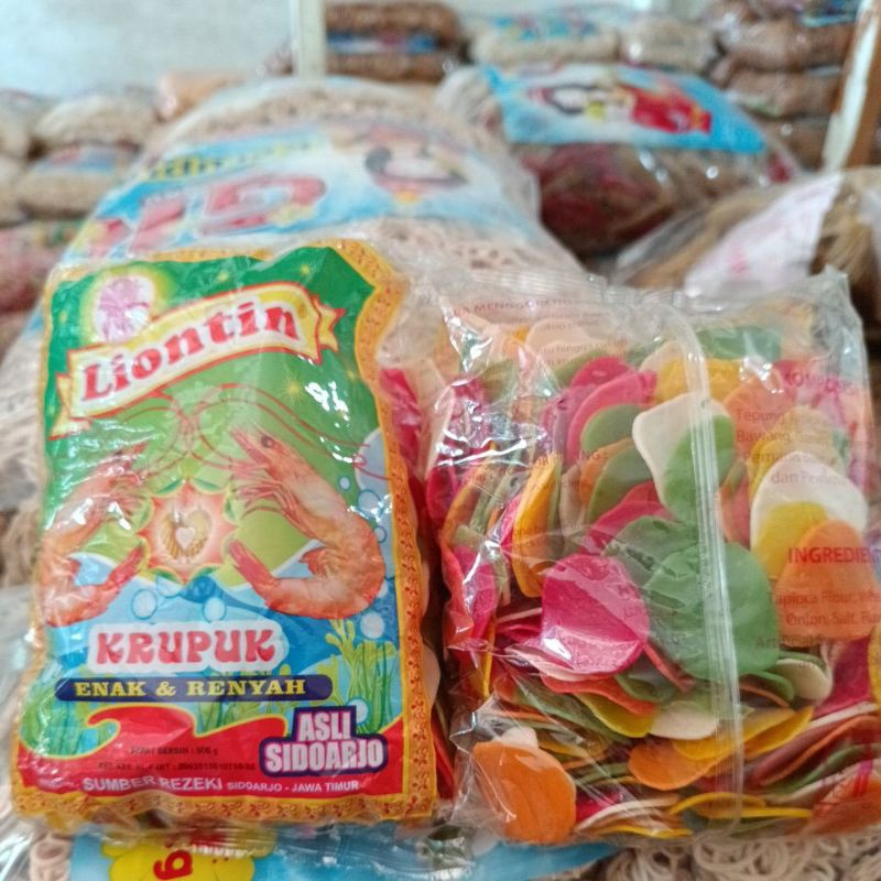 

KERUPUK BAWANG WARNA LIONTIN 500GRAM