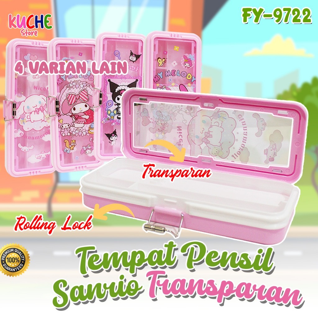 

Pensil Case Plastik Transparan / Tempat Pensil Karakter Transparan / Kotak Pensil FY-9722