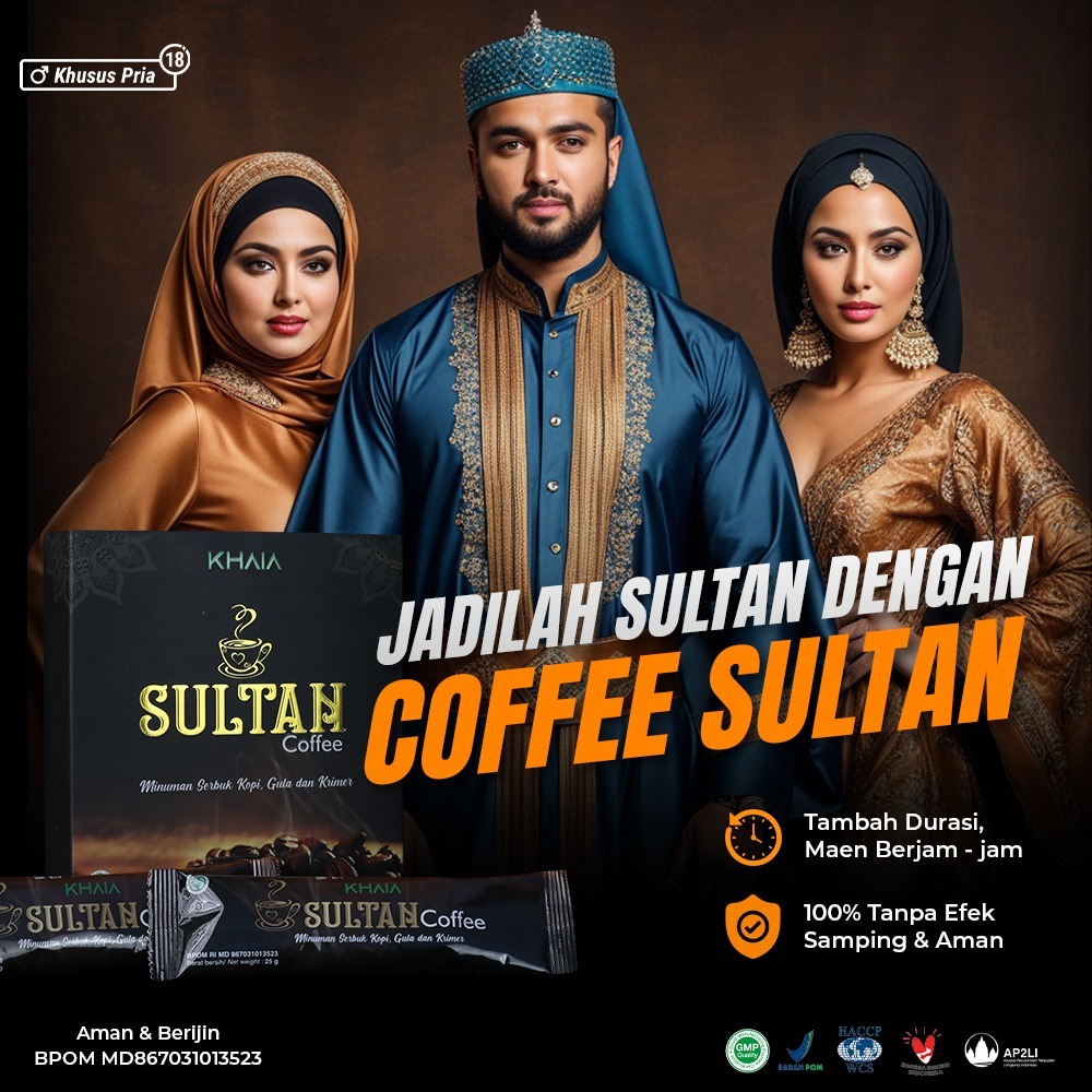 

Sultan Coffee Kopi Herbal Kuat Vitalitas Dari Bahan Herbal BPOM | Kopi Peningkat Kejantanan Pria