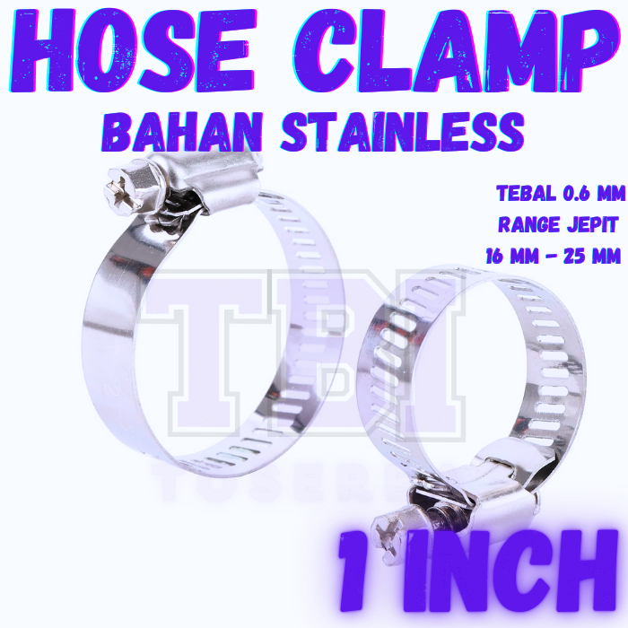 Klem Selang 1 Inch STAINLESS