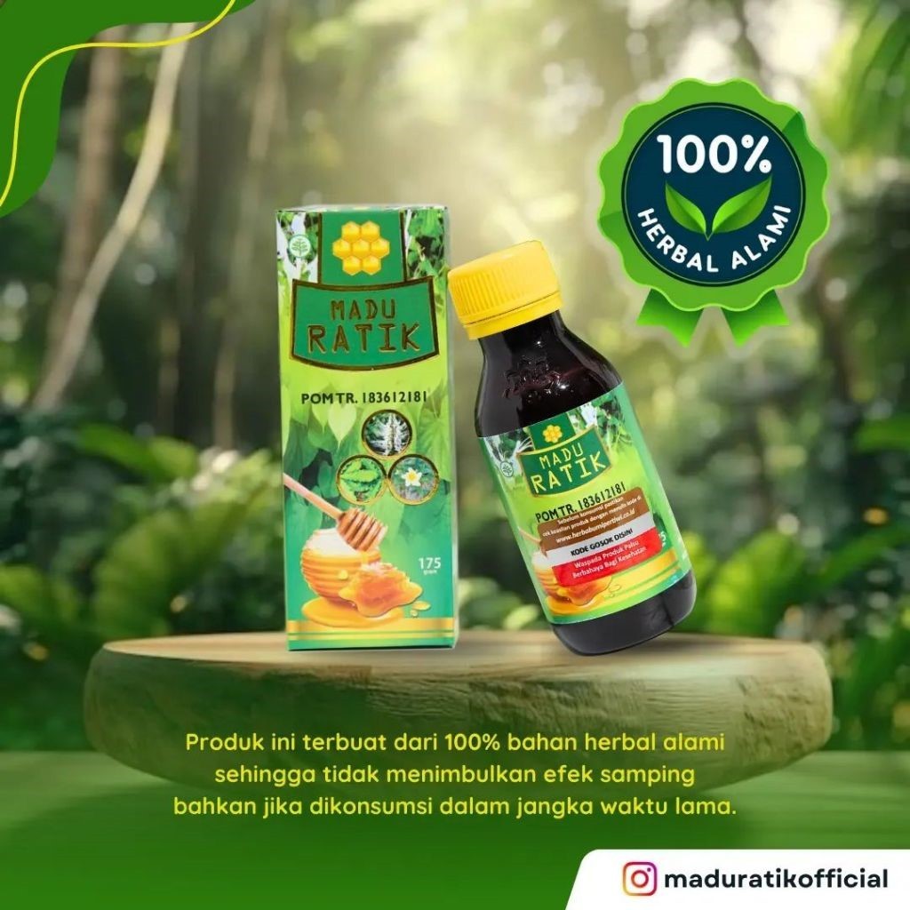 Madu Ratik Herbal Original Untuk Atasi Asam Urat, Rematik, Kesemutan, Sakit Punggung dan Nyeri Tumit