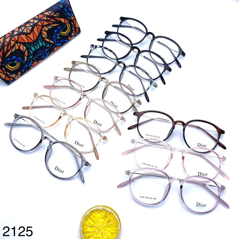 kacamata bulat Dior pria dan wanita frame murah