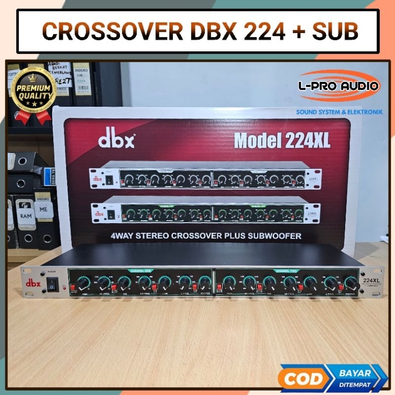 Crossover aktif dbx 224XL SUB subwoofer