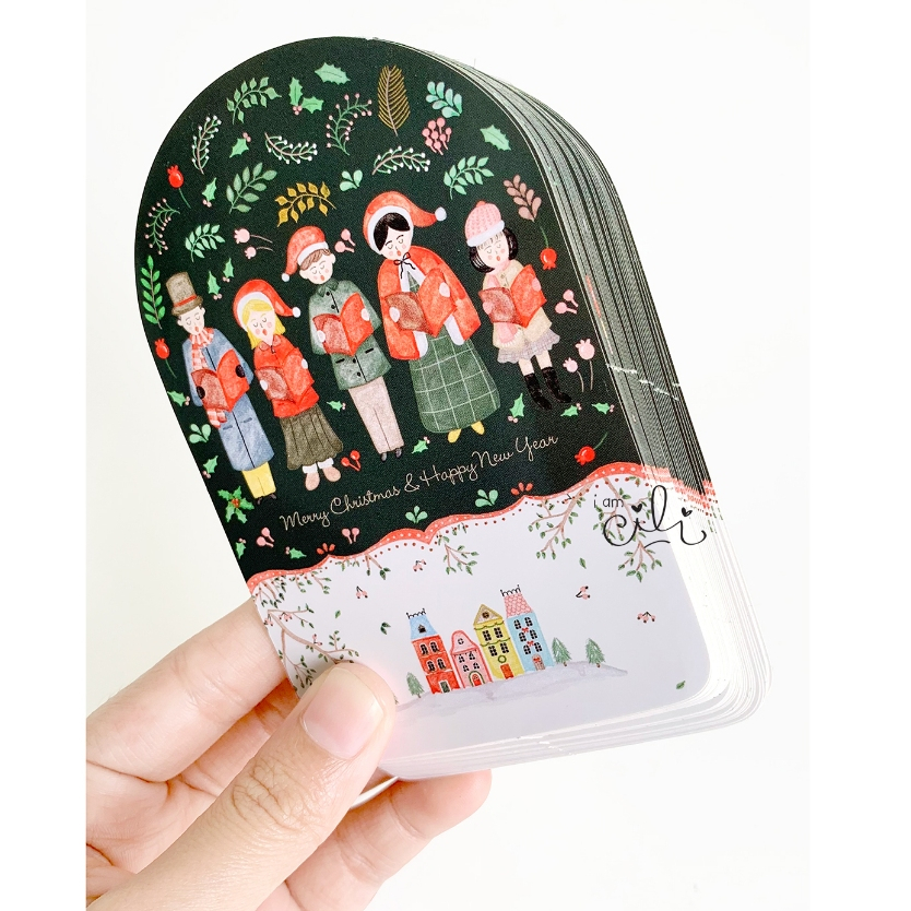 

(SC076) Stiker KECIL natal merry christmas KAYNE untuk paperbag dus kotak iamcili [25pcs]