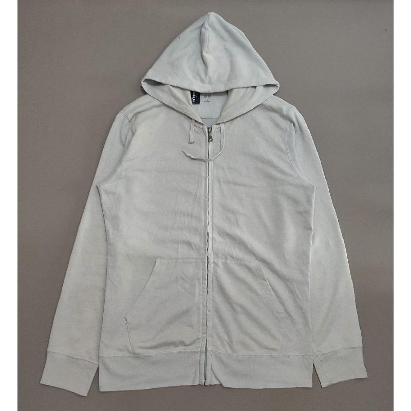 Hoodie zipper uniqlo second