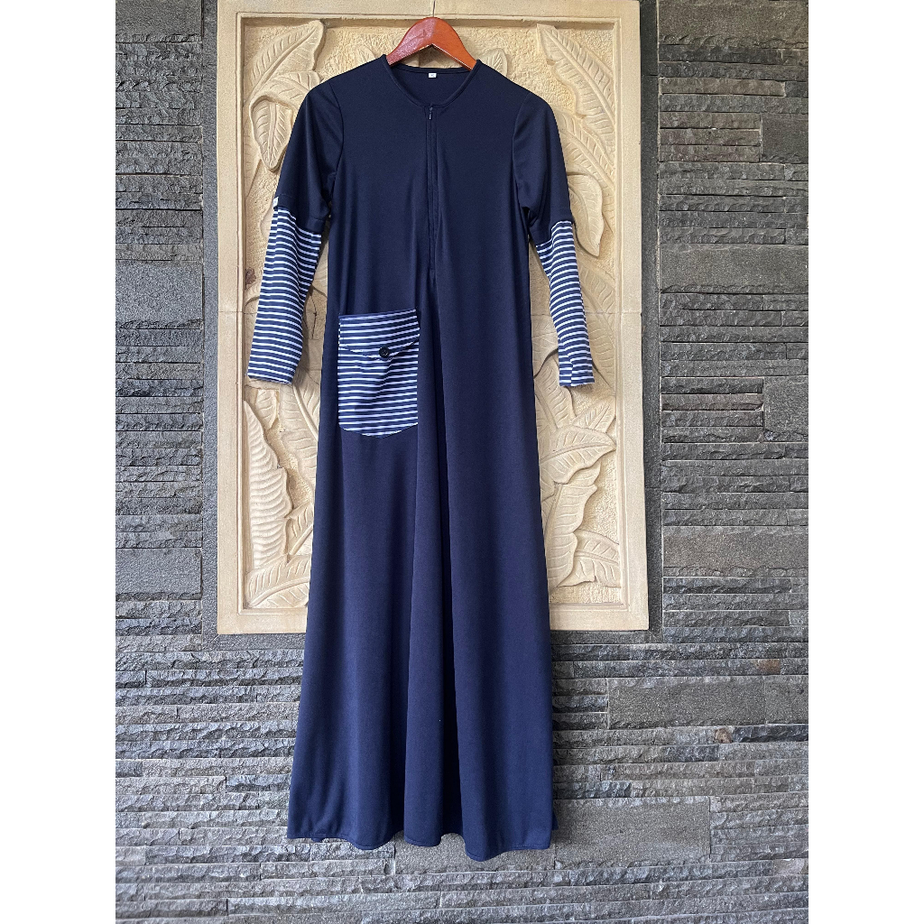 Abaya Zora by Devandra Gamis Katun Kaos Premium Dress muslim Sporty