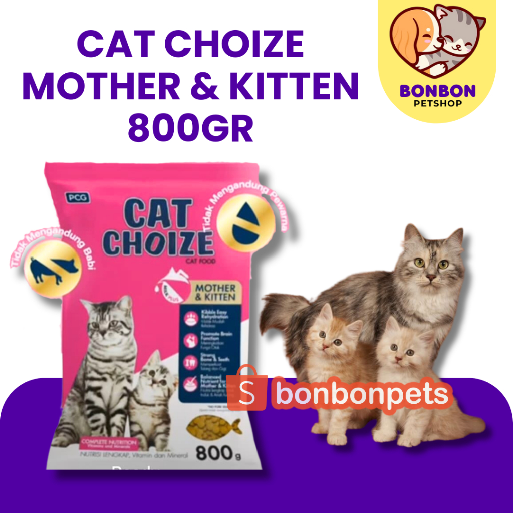 Cat Choize Mother Kitten 800gr CatChoize Mother Baby Cat Choice Kiten Dry Food Makanan Kering Kucing