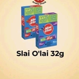 

SLAI OLAI 32 gram /BISKUIT SELAI RASA BUAH 1 BOX isi 10 bks