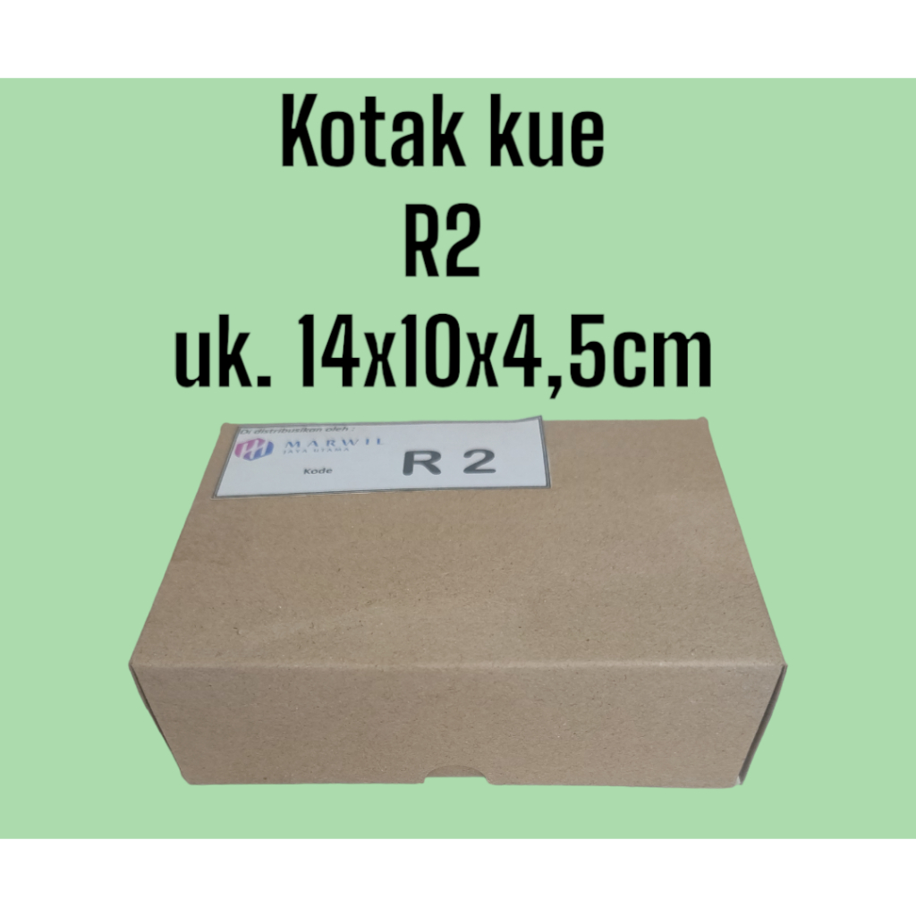 Kotak makan kardus / Dus kue Polos kode R2 (Harga /100pcs)