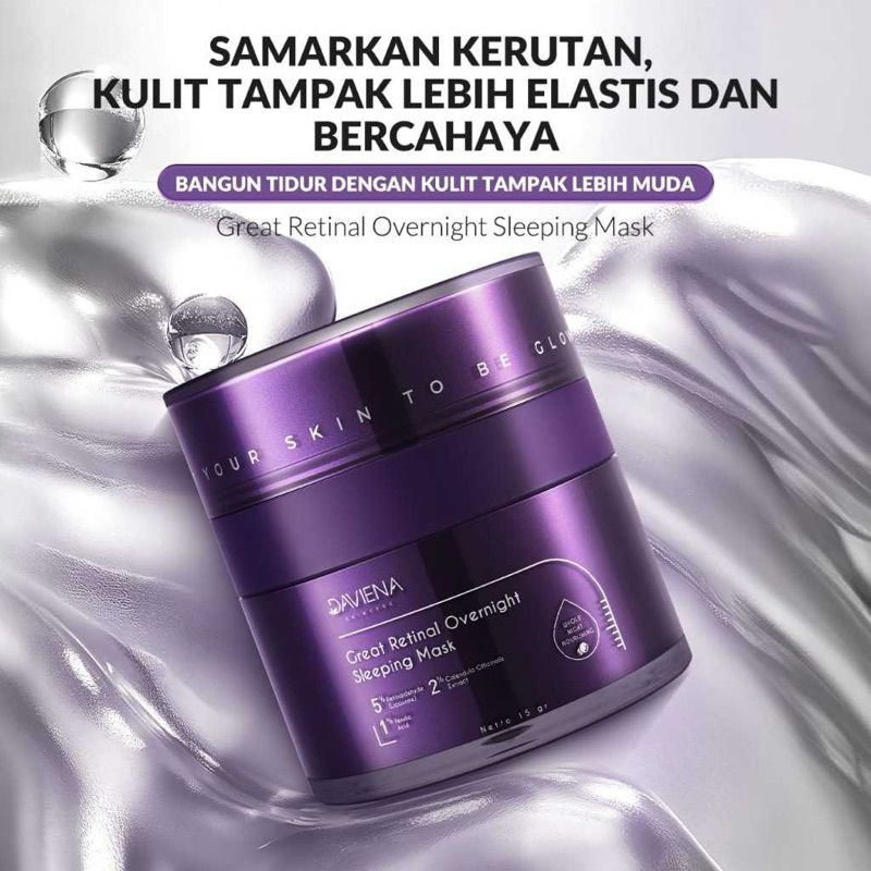 RETINAL DAVIENA//GREAT RETINAL OVERNIGHT SLEEPINGMASK DAVIENASKINCARE