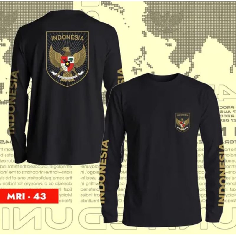 KAOS INDONESIA LENGAN PANJANG LOGO TIMNAS