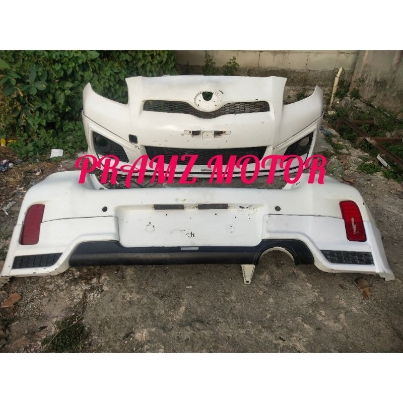 BUMPER BEMPER DEPAN BELAKANG SET BODYKIT YARIS TRD 2012 2013