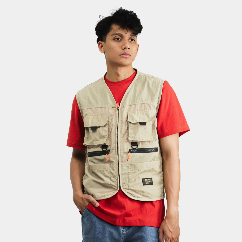 Cosmic Jacket Pria Vest DIMSIE CREAM