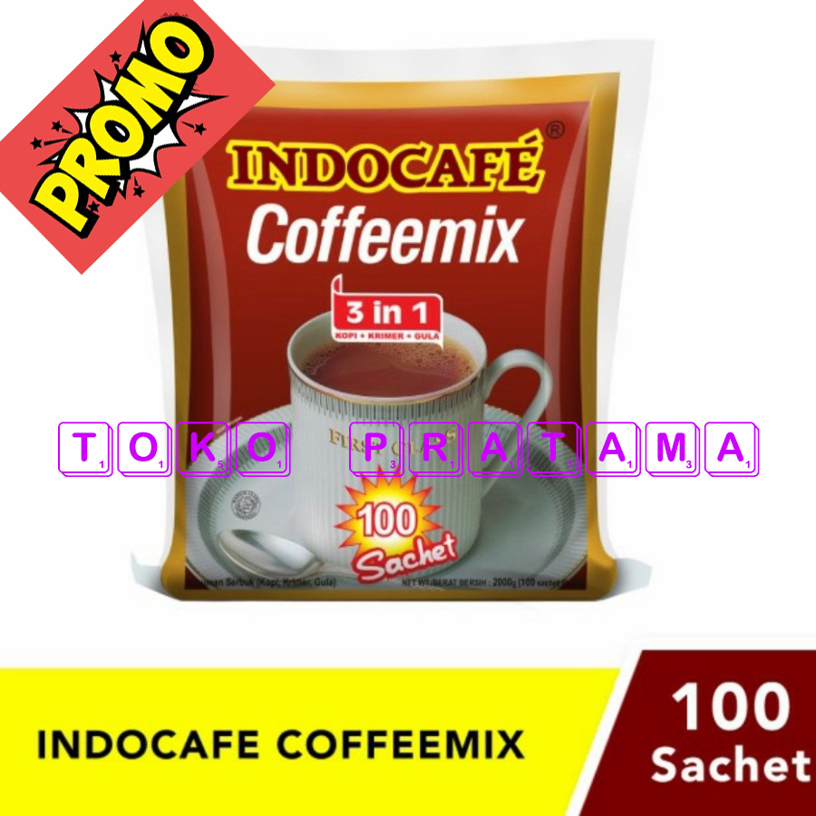 

Kopi Indocafe Cofeemix 3 IN 1 (100 Pcs)