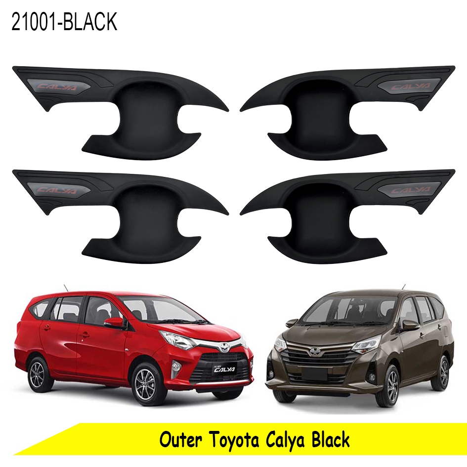 Mangkok Pegangan Pintu Toyota Calya Hitam Outer Black