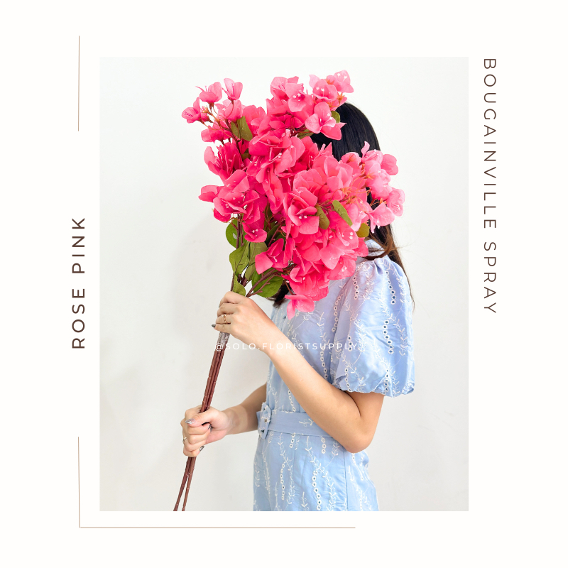 Bougenville spray Artificial Aksesoris bougainville palsu plastik Bougenville / Bunga Bugenvil Artif