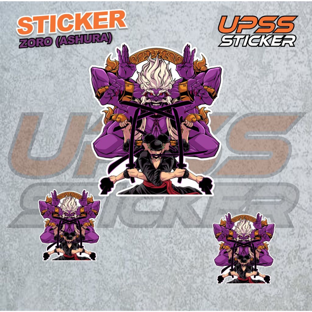 

Stiker Sticker Zoro ( Ashura ) Case Phone Logo Brand Band Aesthetic Journal Clothing Basic Casing Striping Tempel Label Merk Dinding Graftac Vinyl High Quality decal