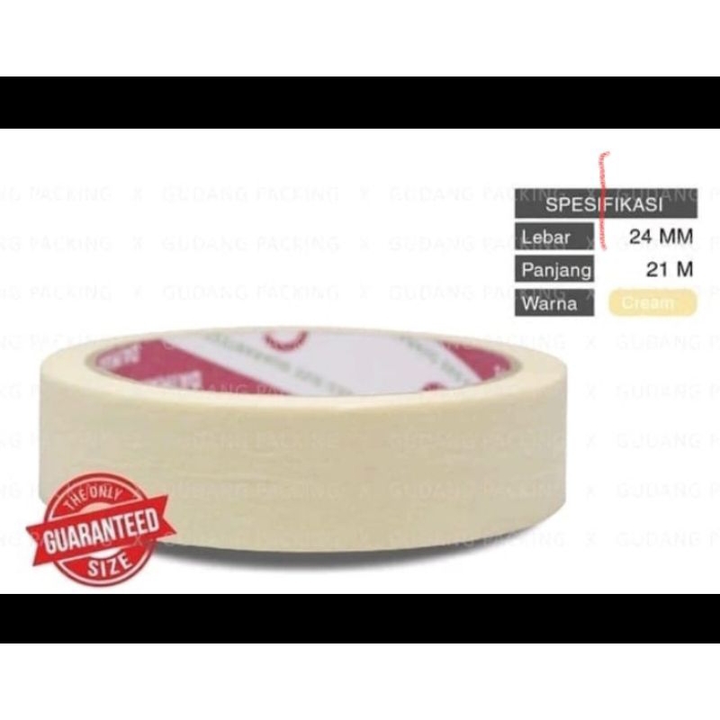 

masking tape ,isolasi kertas 24mm Daimaru Original harga satuan