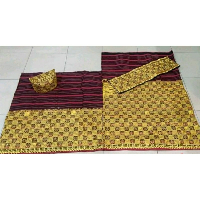 tapis lampung mama papa set peci
