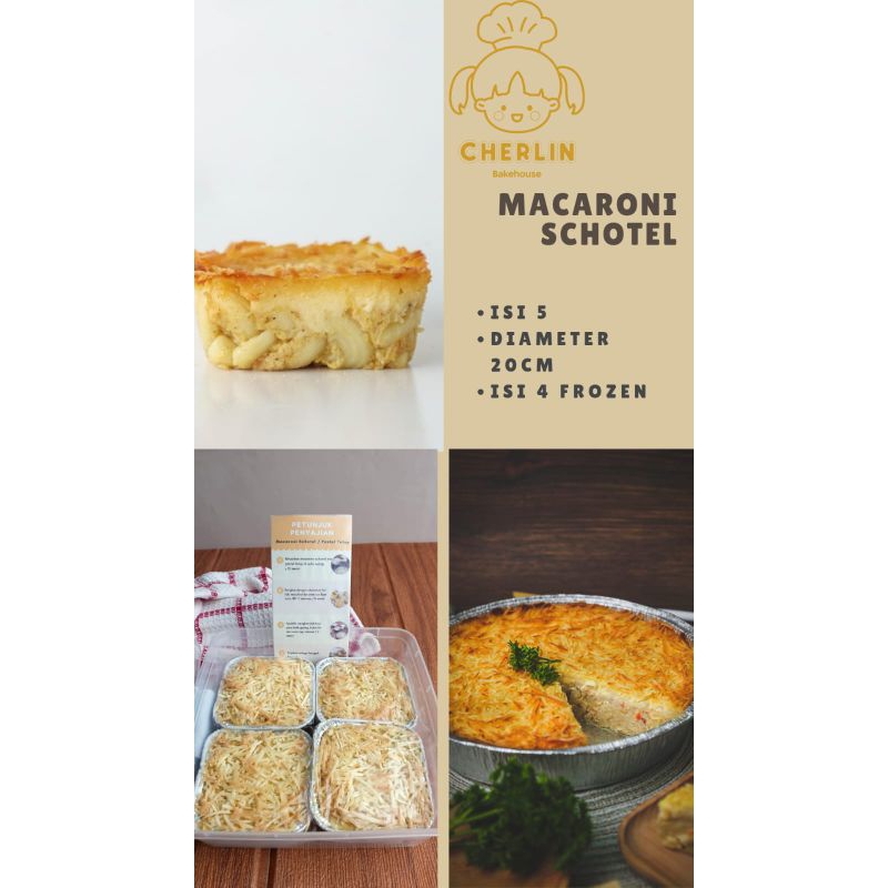 Cheesy Macaroni Schotel Isi 4 - Frozen Food - Camilan - Halal Tanpa Bahan Pengawet