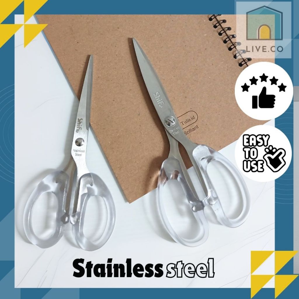 

GUNTING BESAR STAINLESS STEEL PISAU TAJAM AESTHETIC KOREA STATIONARY SEKOLAH KERTAS PRAKARYA