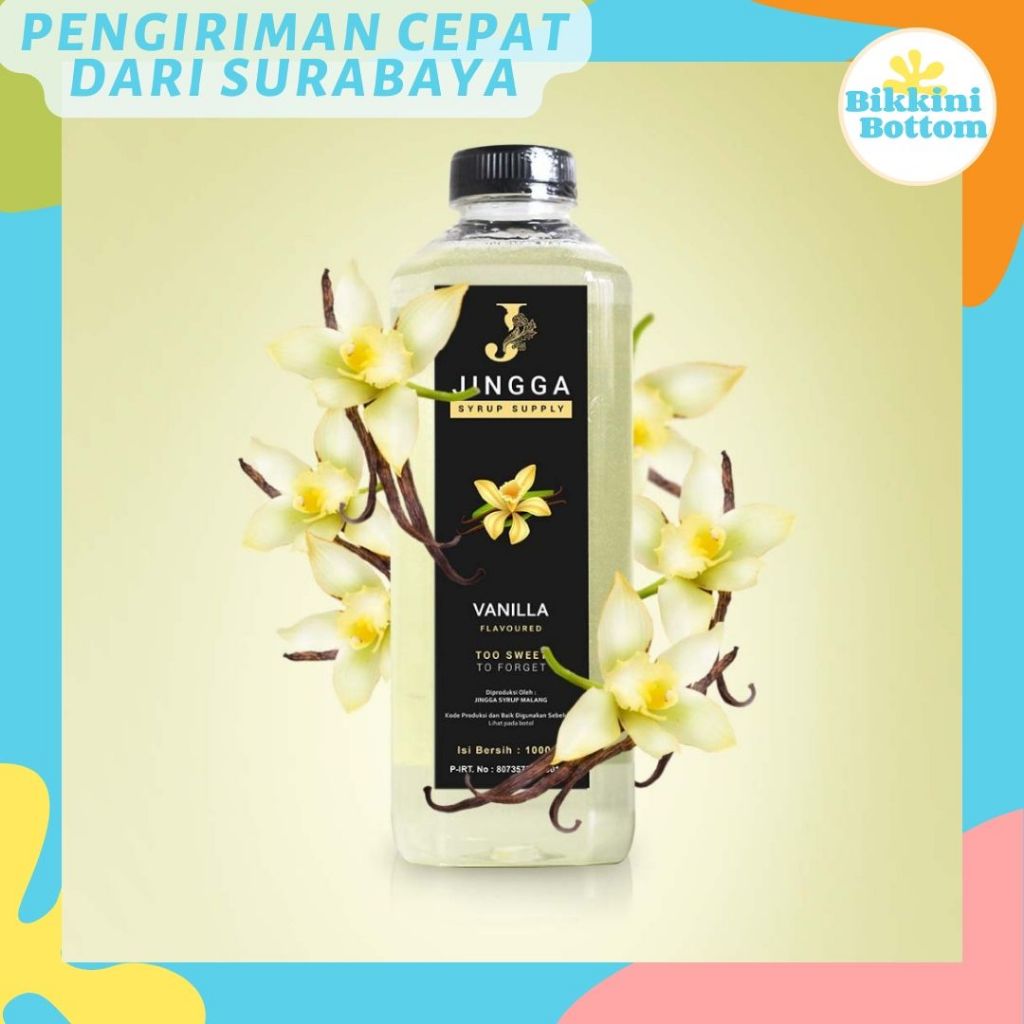 

JINGGA Vanilla Syrup 1000ml - Sirup Vanila Untuk Coffee Latte Mocha Smoothie