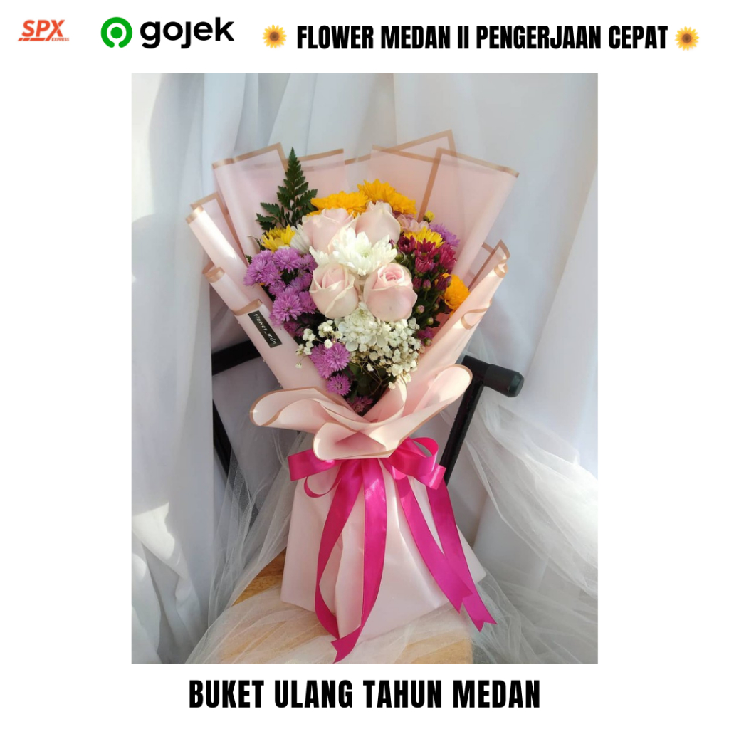 flower medan buket bunga asli wisuda anniversary pernikahan ulang tahun medan