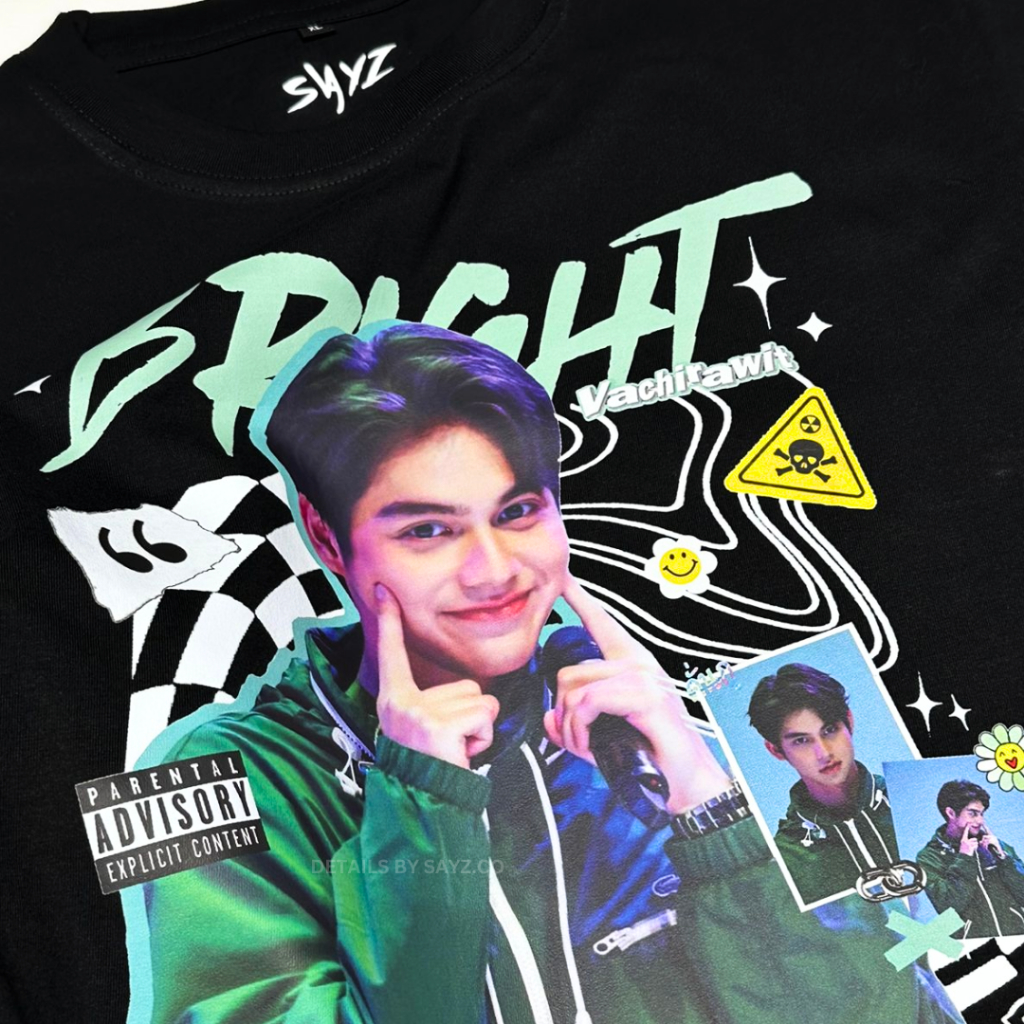 [ READY ] Kaos Bright Vachirawit Win Metawin - 2gether the series - 100% Cotton Combed Tshirt Kaos b