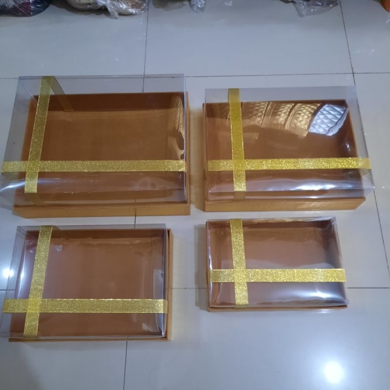 

Bok hantaran transparan bok wedding isi 4 bok