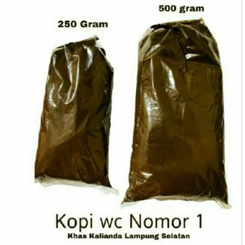 

KOPI WC ASLI KALIANDA, LAMPUNG SELATAN NO 1, ADA 3 UKURAN YA kk