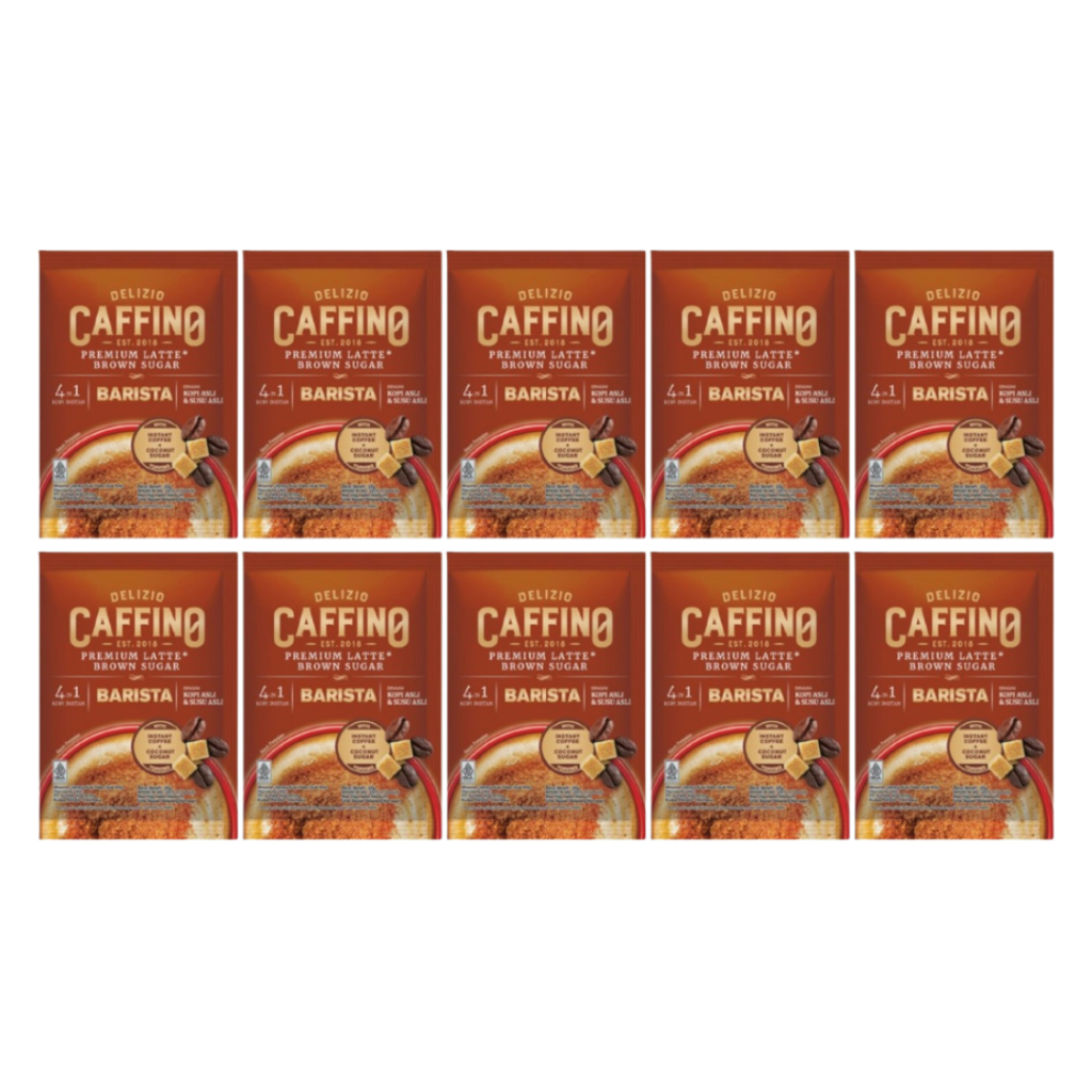 

Kopi Delizio Caffino Premium Latte Brown Sugar Sachet Renceng 25 gr x10