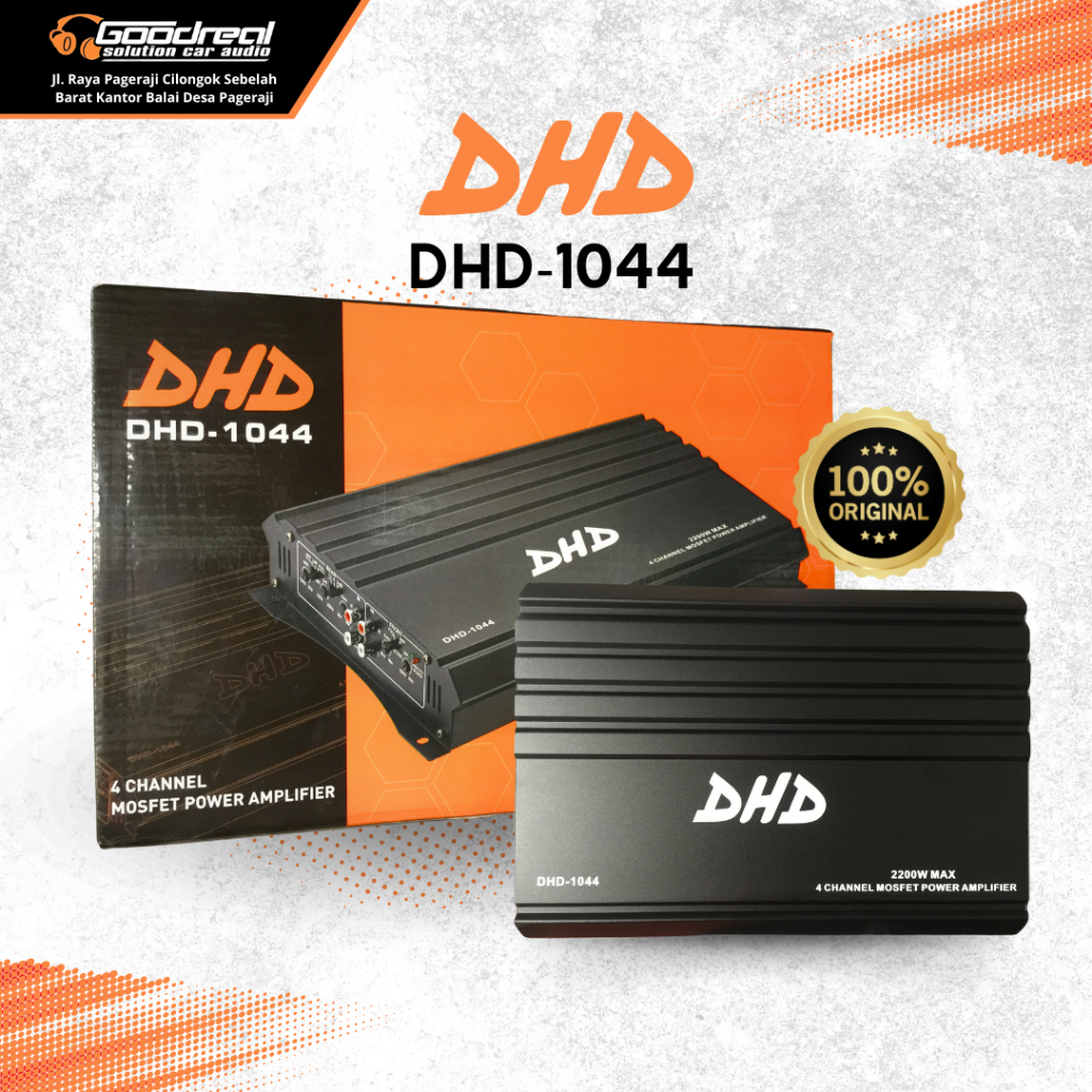 POWER AMPLIFIER DHD-1044 2200W MAX AKSESORIS AUDIO MOBIL