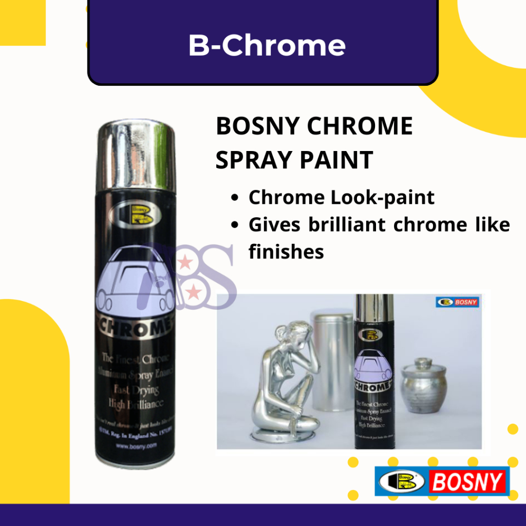 Chrome Spray Paint BOSNY / Cat semprot Chrome