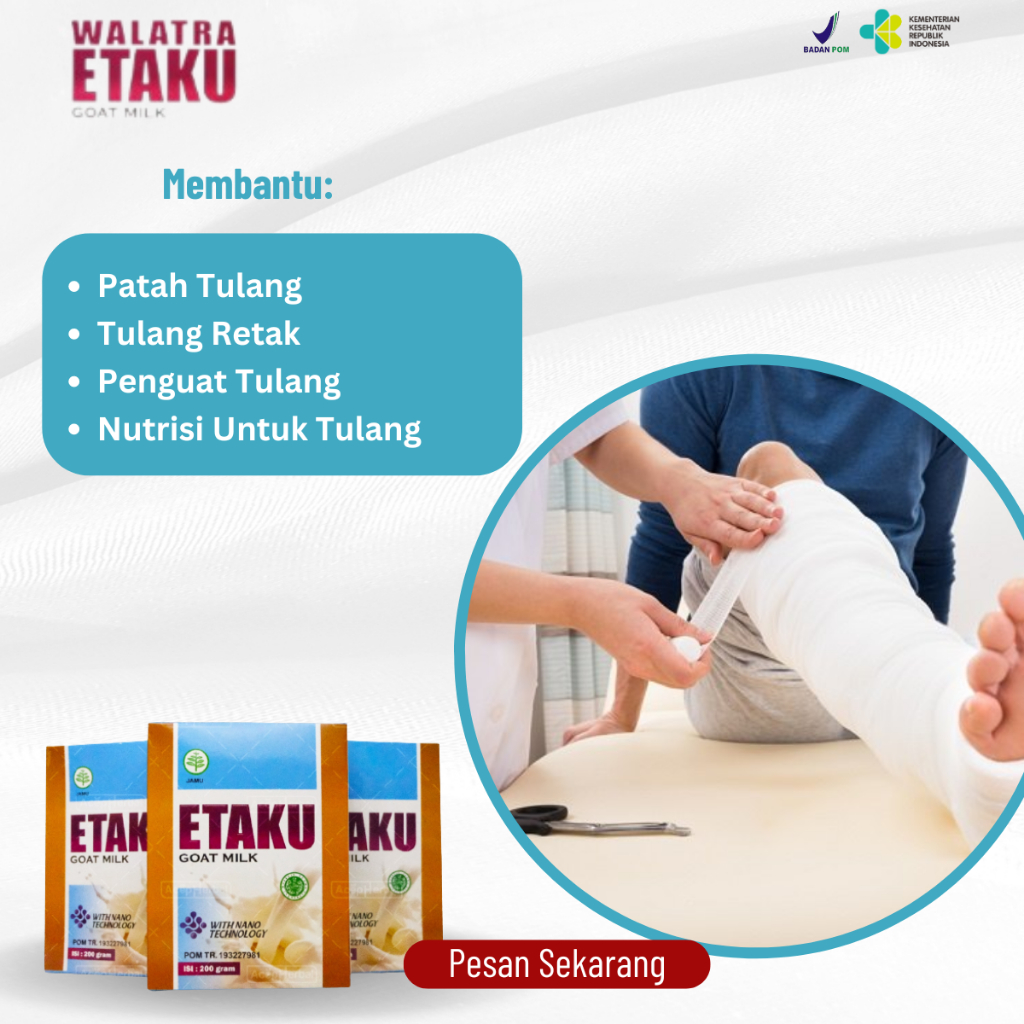 

Susu Patah Tulang, Mempercepat Penyembuhan Tulang Retak, Susu Penguat Tulang, Patah Tulang Bahu, Penyambung Tulang Patah, Susu Tinggi Kalsium, Susu Untuk Vitamin Tulang Dengan Etaku Goat Milk 100% Asli