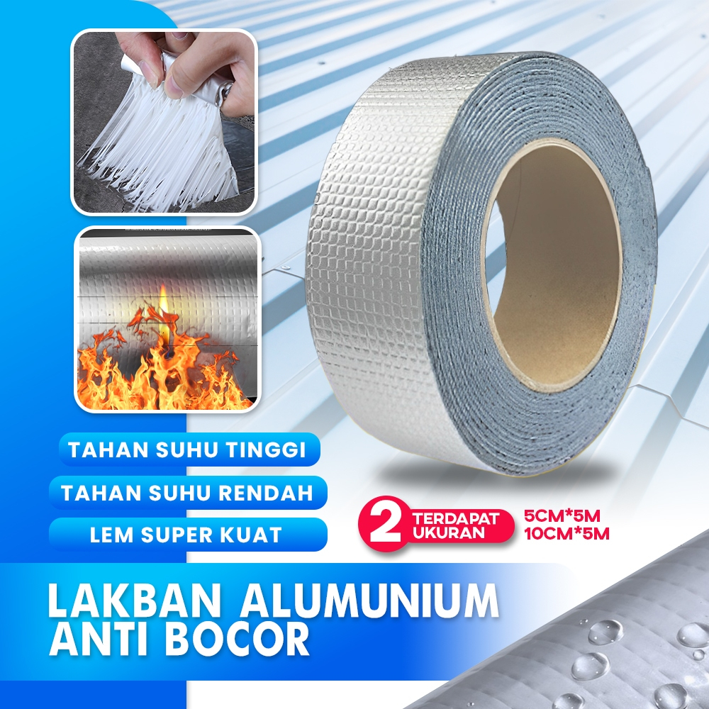 Lakban Aluminum Foil Butyl Waterproof Adhesive Tape anti bocor