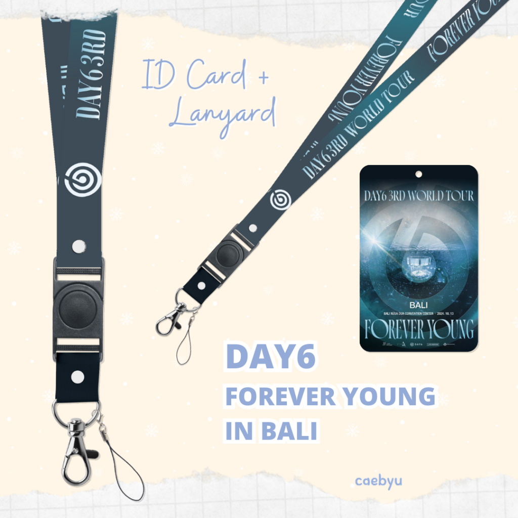 

READY STOCK ID Card + Lanyard DAY6 FOREVER YOUNG in Indonesia - Bali Kpop Konser INA K-Pop Tali Gantungan HP PC ID Card Cahol Card Holder