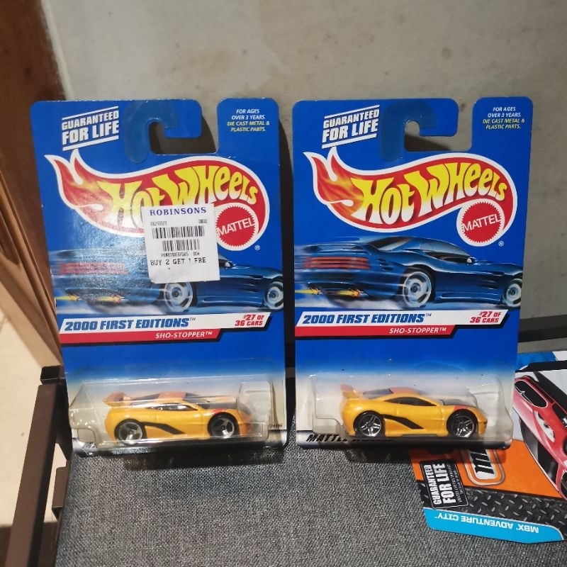 Hotwheels Hot Wheels Sho Stopper kuning 2000 First Editions rare