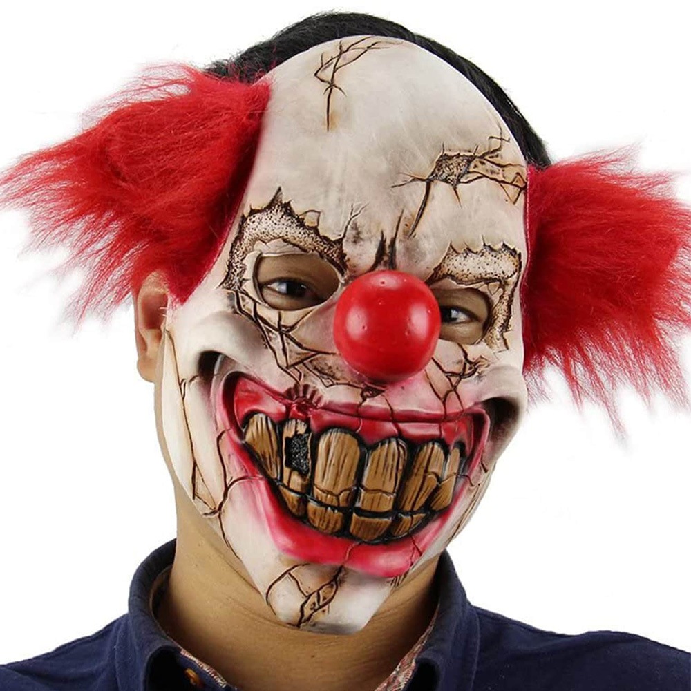 Topeng Cosplay Badut Creepy Menyeramkan