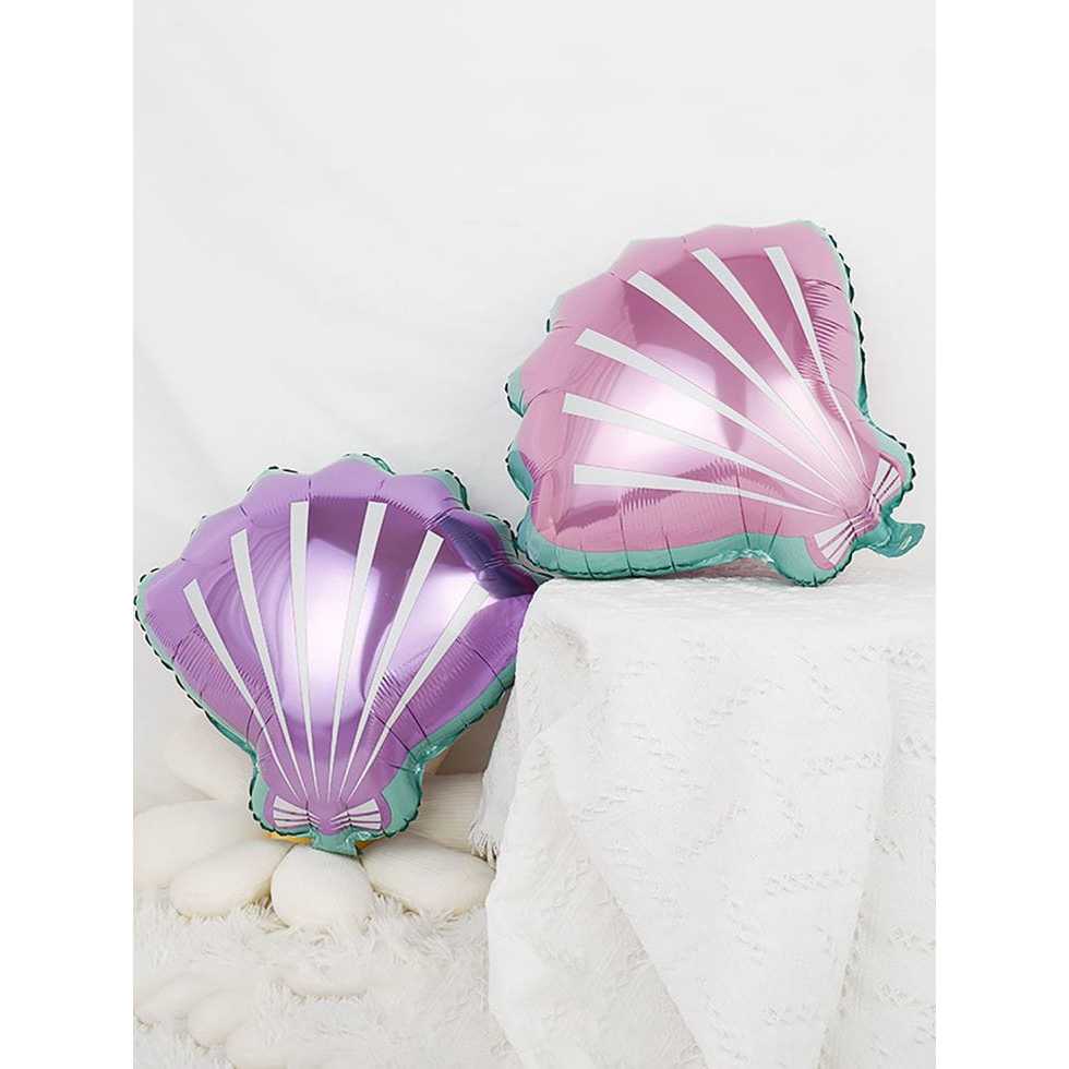 MS.PARTY BALON FOIL KERANG JUMBO / BALON FOIL TEMA LAUT KERANG JUMBO 70CM