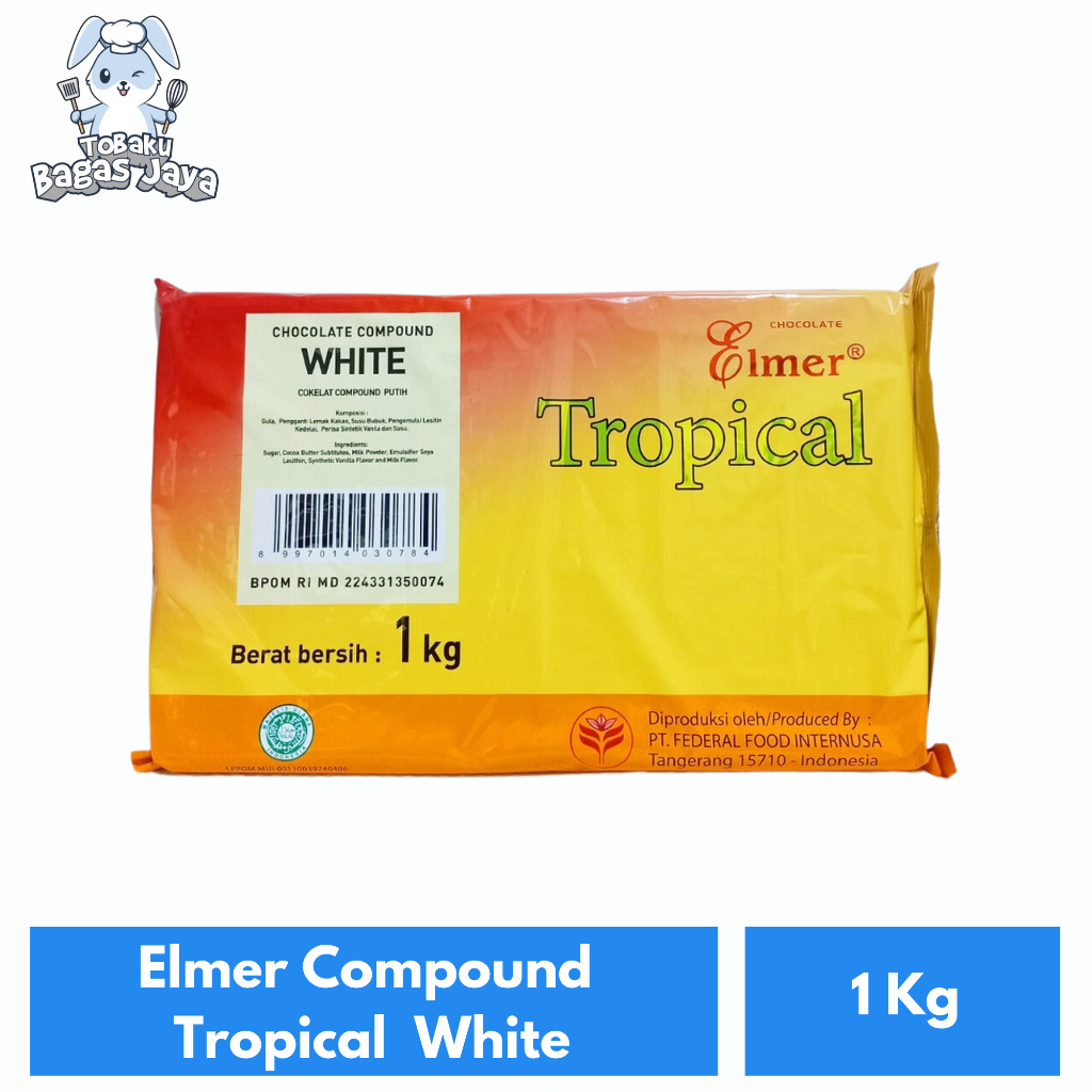 

Coklat Elmer Compound Tropical White 1 Kg