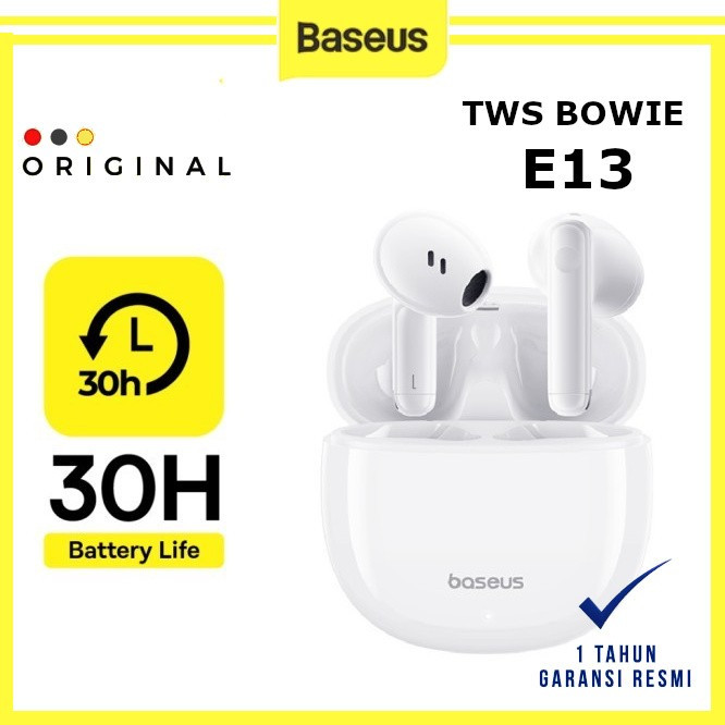 Baseus Bowie E13 TWS True Wireless Earphone Headset Bluetooth 5.3 EQ - BASEUS ORIGINAL ( CODE 10031 