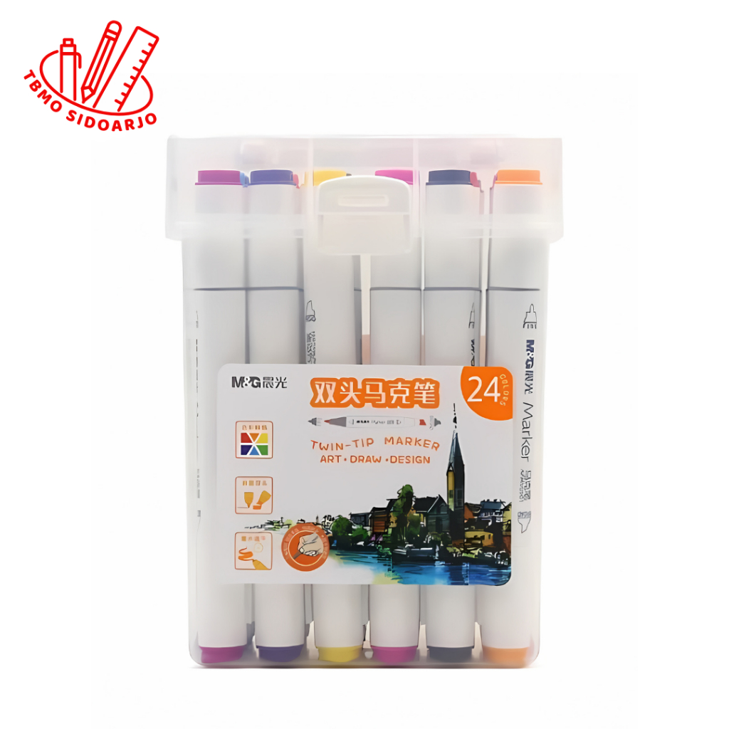 

TBMO M&G Double Tip Triangle Art Marker / Spidol Warna 24 Warna APMV0901