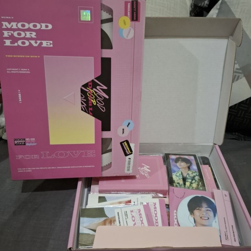 BTS Taehyung V Fansite NUNA V Mood For Love Photobook Fullset + POB