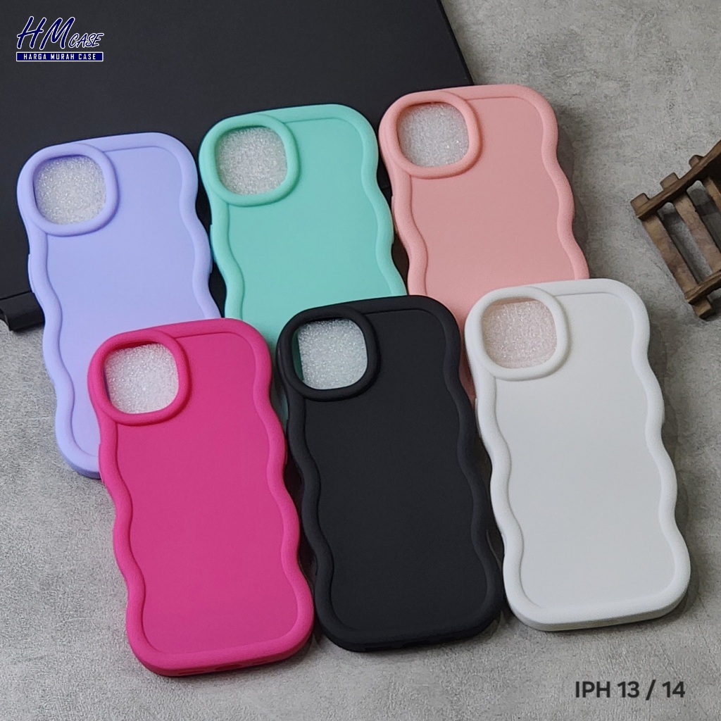 Case macaron Wave Iphone 13 Iphone 13 Pro Iphone 13 Pro Max Softcase Casing Silikon New Wave Macaron