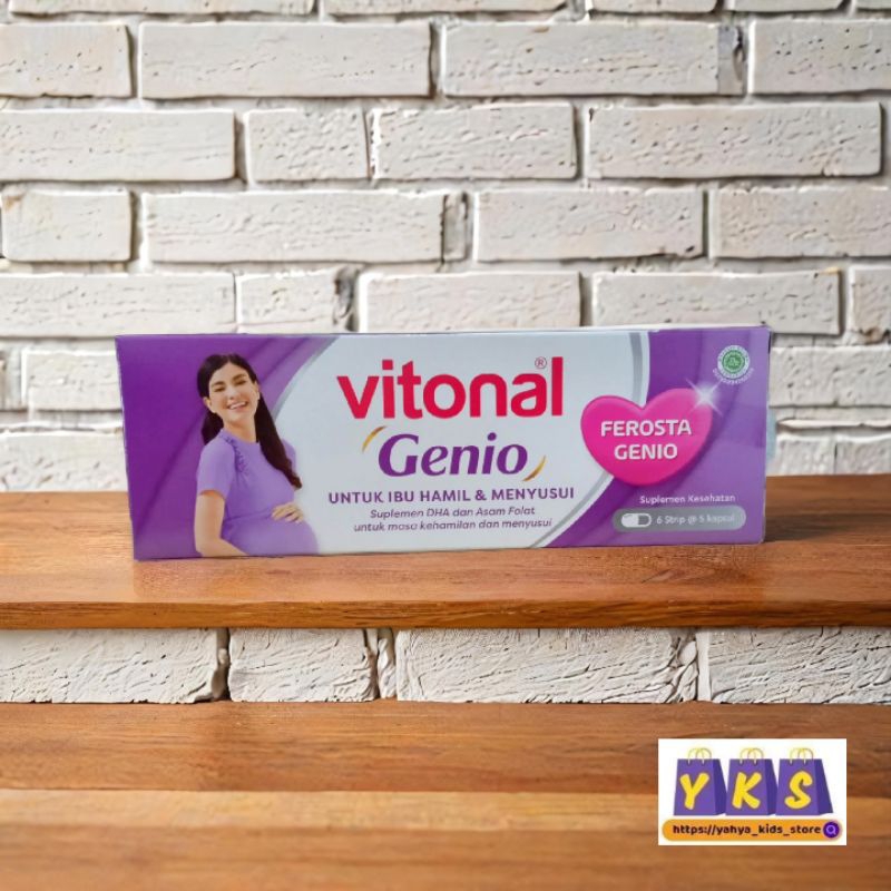VITONAL GENIO Suplemen Ibu Hamil & Menyusui Expired April 2027