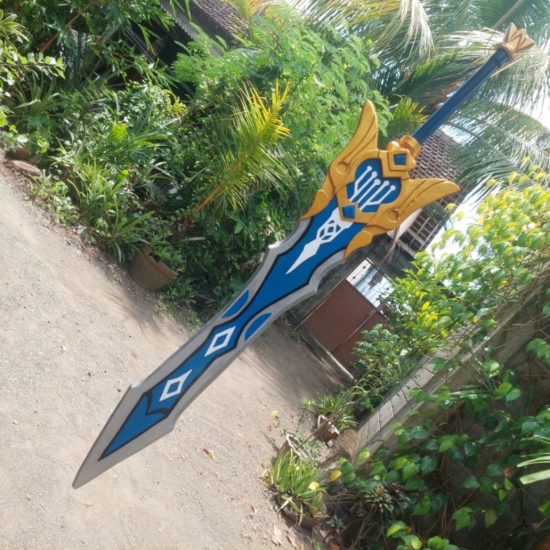 Weapon Cosplay Eula Lawrence Game Genshin Impact Pedang Song Of Broken Pines Claymore Sword Anime