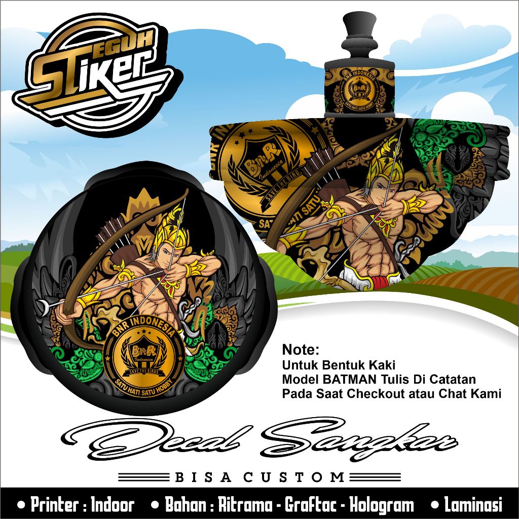 Stiker Tebok T3 Lovebird BNR Arjuna