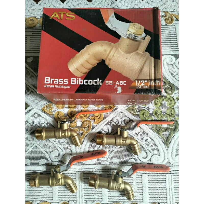 Kran Air Tembok Kuningan ATS 1/2" Kran Besi