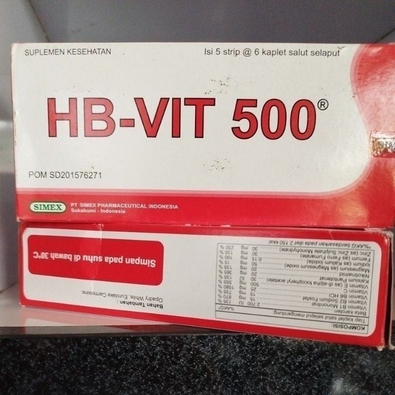 HB VIT 500 / HB-VIT tablet per strip